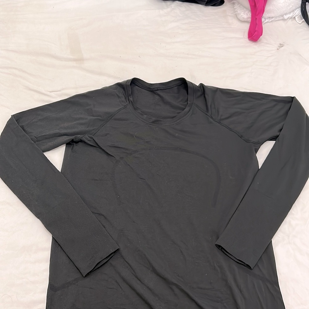 Long Sleeve Swiftly Tech Black, Size 12 - image 1